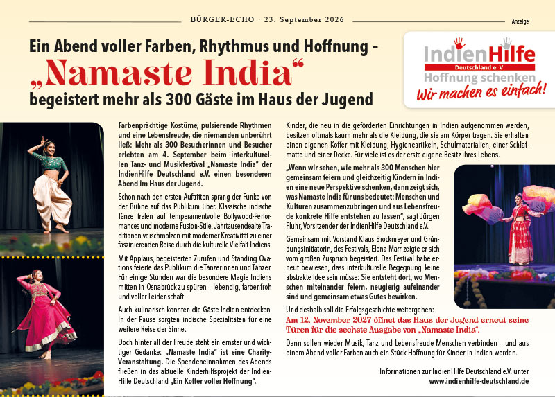 Ein Abend voller Farben, Rhythmus und Hoffnung 