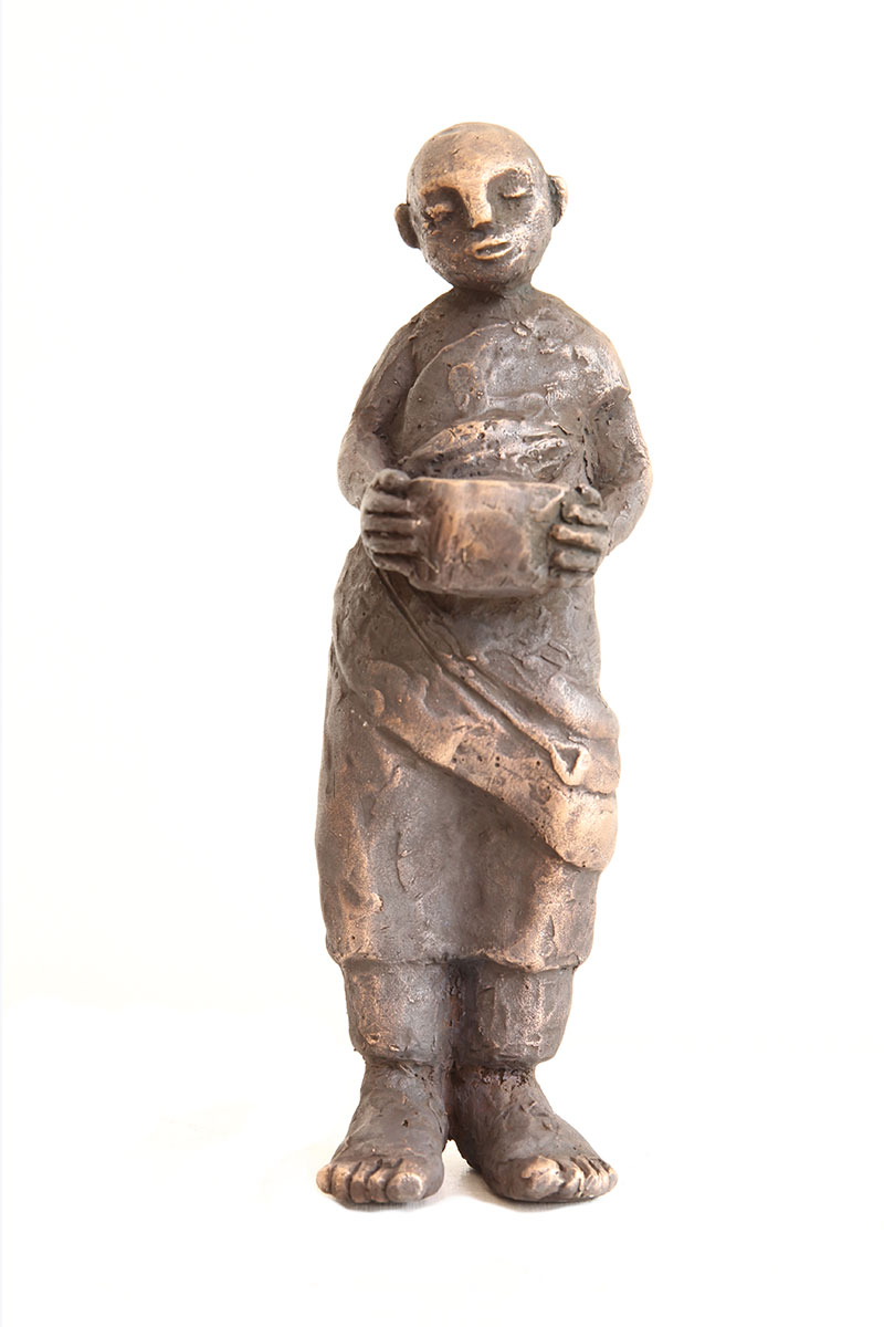 Sammler der Augenblicke Bronze Figur