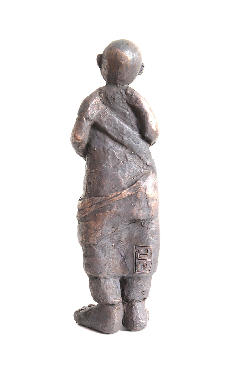 Sammler der Augenblicke Bronze Figur