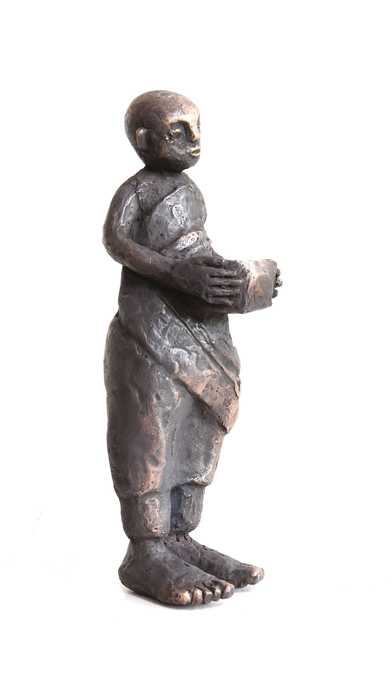 Sammler der Augenblicke Bronze Figur